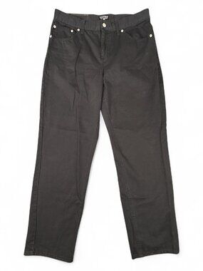 Polo Jeans Co Ralph Lauren Women's Black Straight Jeans Size 12 Cotton